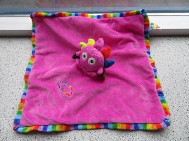 Vrolijk gekleurde knuffeldoek Teddykompaniet Babblarna baby, Overige typen, Ophalen of Verzenden, Zo goed als nieuw, Wasbaar