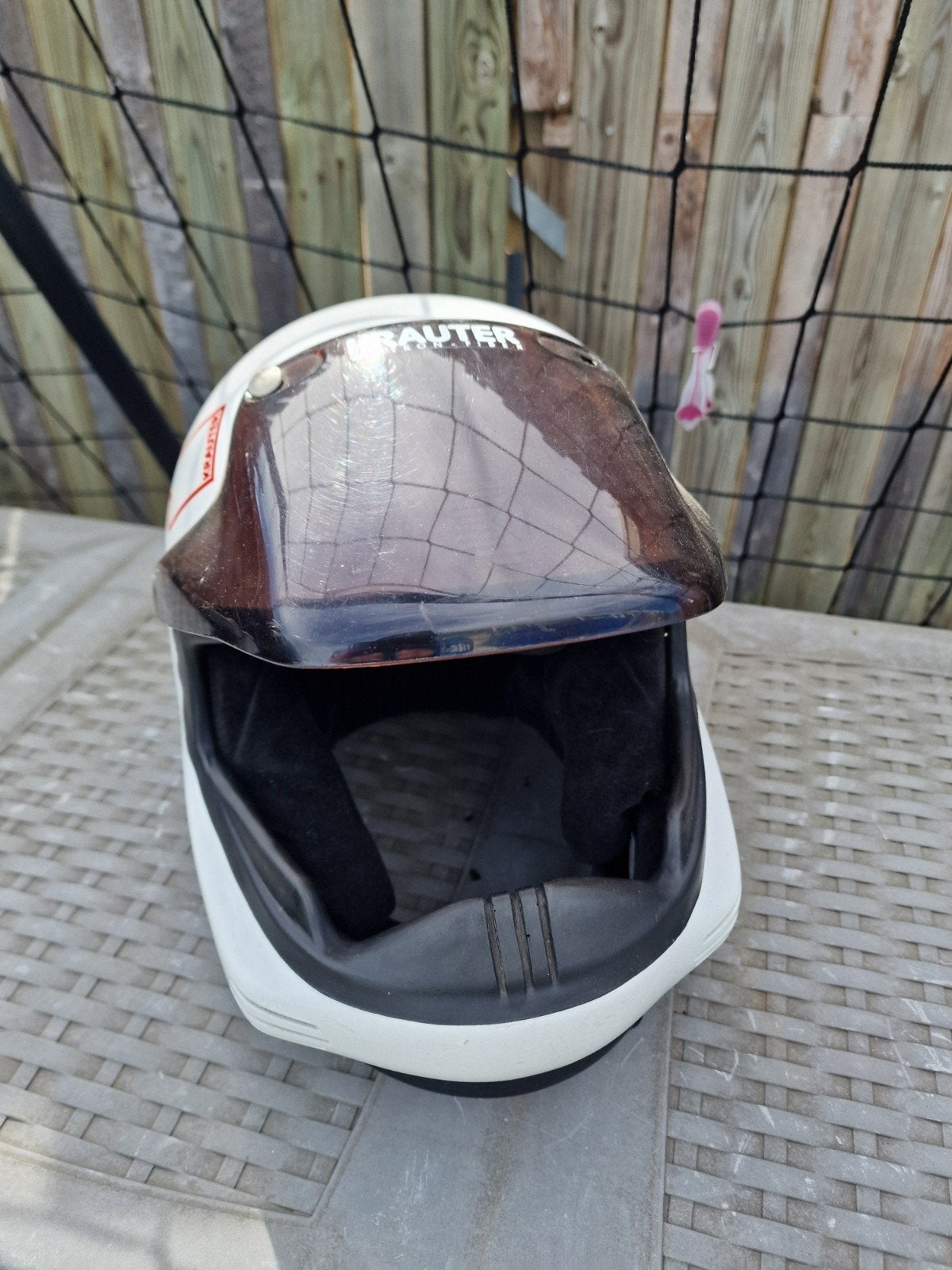 KRAUTER MX helm - binnenvoering verpulverd, Ophalen, Tweedehands, Offroadhelm, Overige merken