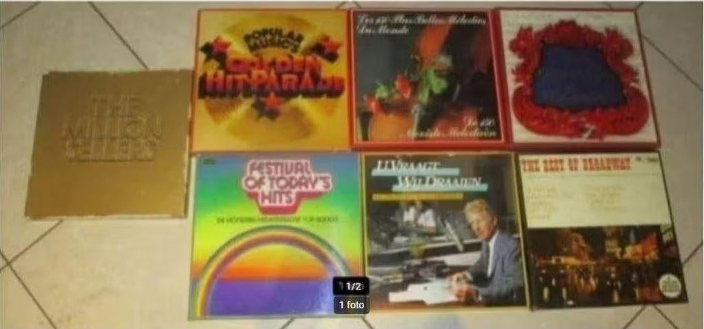 58 Prima Verzamel LP's in 7 boxen, Ophalen of Verzenden, Zo goed als nieuw, Pop, 12 inch