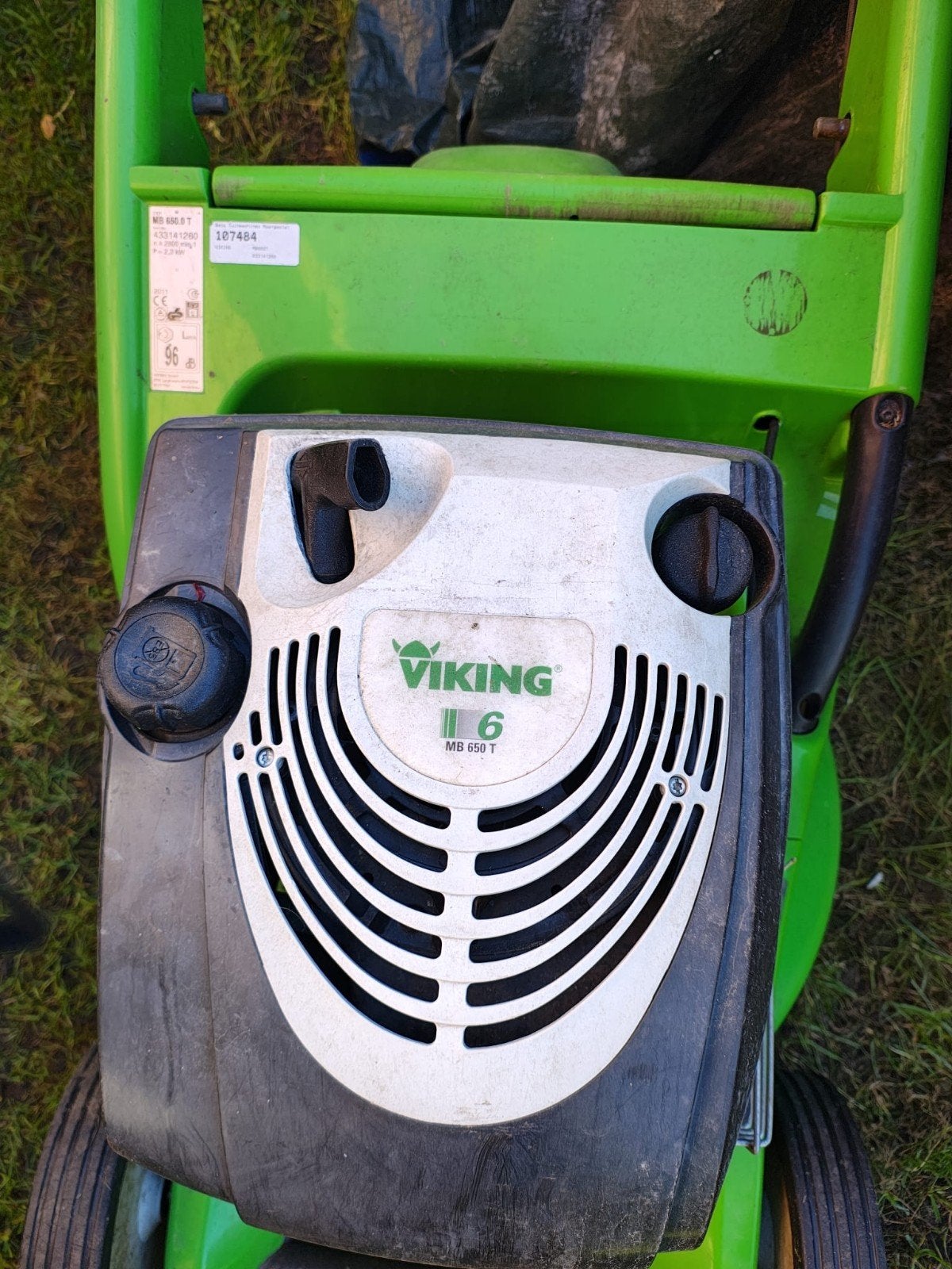 Viking MB 650 T Benzine Grasmaaier, Tuin en Terras, Gebruikt, Ophalen of Verzenden, Opvangbak, Benzine-grasmaaier