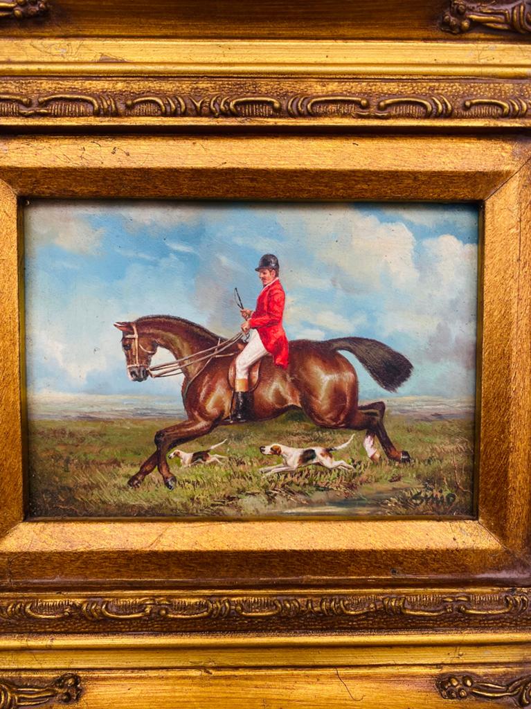 2 paneel schilderijen, Antiek en Kunst, Kunst | Schilderijen | Klassiek, Ophalen of Verzenden