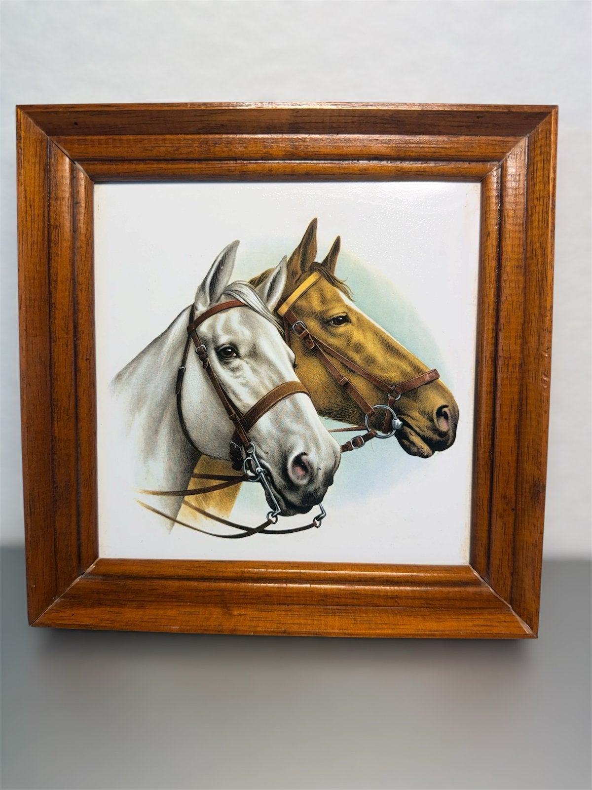 Tegel met paardenmotief, 19x19 cm, onbeschadigd, Ophalen of Verzenden