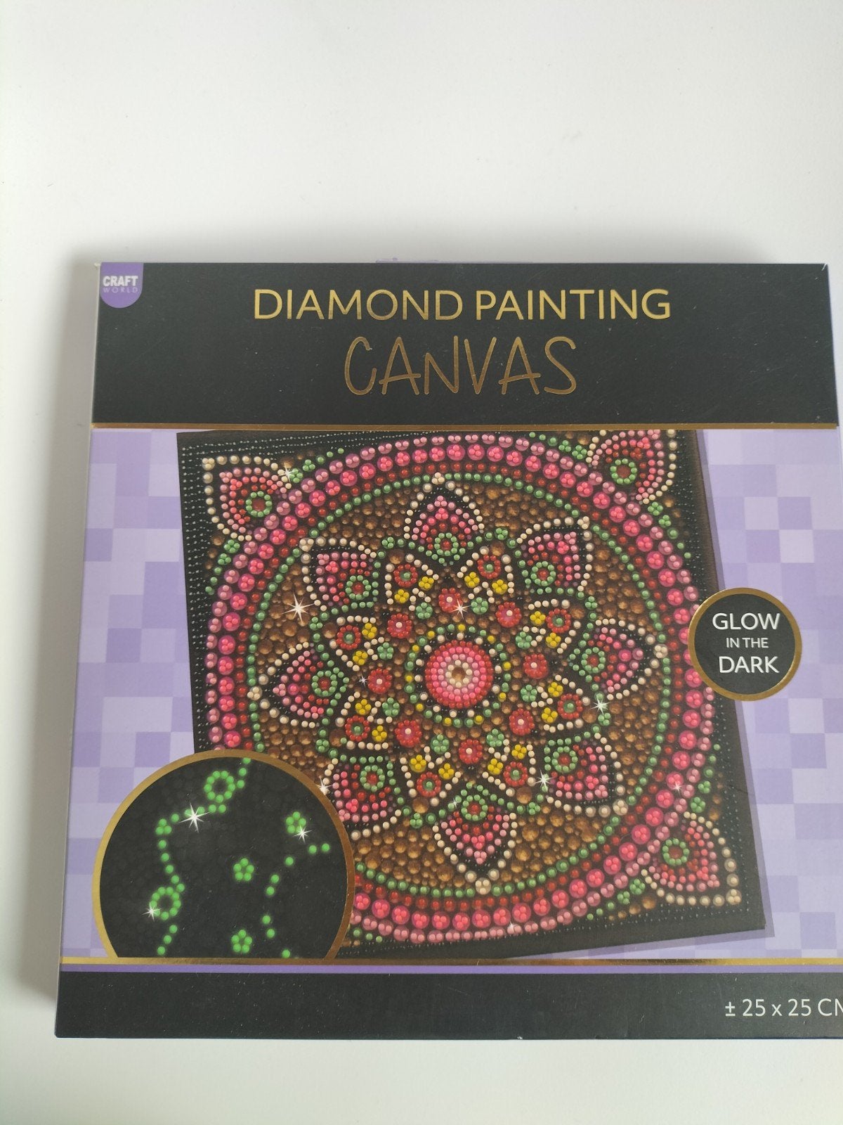 Diamond Painting Canvas Glow in the Dark,doos met scheurtj, Ophalen of Verzenden, Nieuw