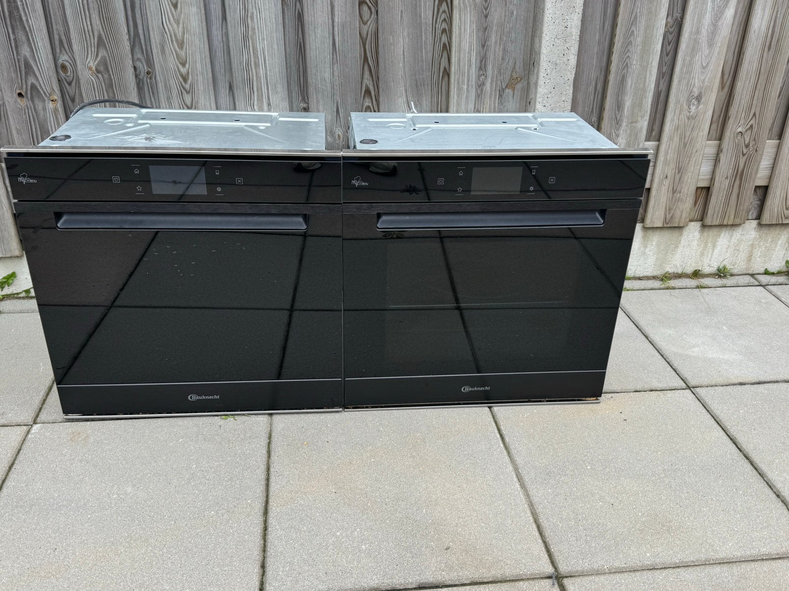 Bauknecht black set 1 solo oven / 1 combi stoom oven, Witgoed en Apparatuur, Ovens, Ophalen, Hete lucht, Inbouw, 55 tot 60 cm