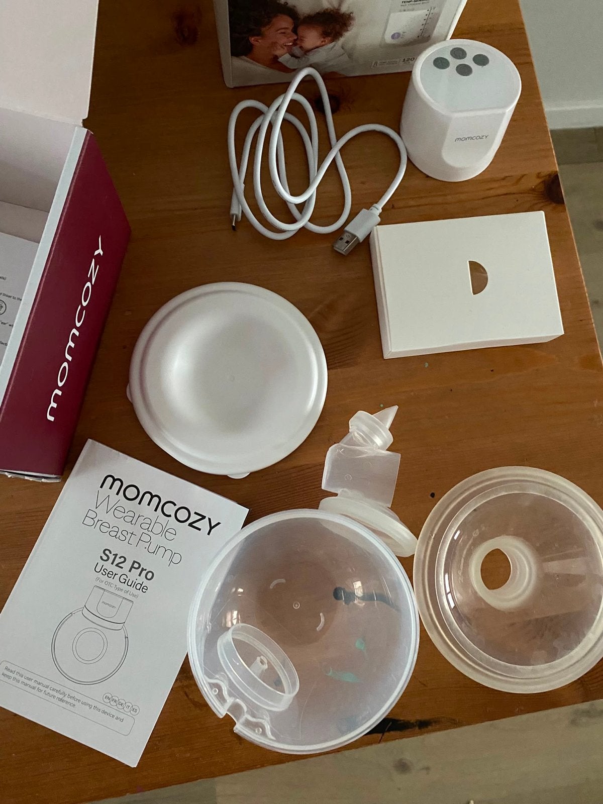 Momcozy S12 Pro Draagbare Borstkolf + Bewaarzakjes, Ophalen, Zo goed als nieuw