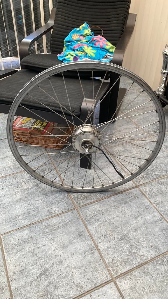 Te koop fietsvoorwiel, Gebruikt, Aluminium, Ophalen, Elektrische fiets