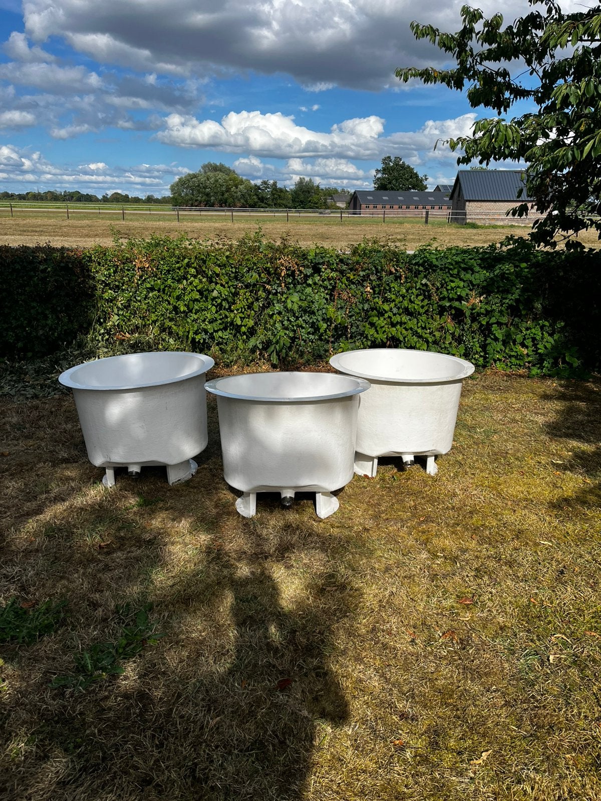 ronde polyester bakken – 85 cm doorsnee, Ophalen, Zo goed als nieuw