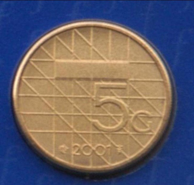 5 gulden 1988 1989 1990 1991 1992 1993 1994 1995  UNC vijfje, Postzegels en Munten, Ophalen of Verzenden, Koningin Beatrix, 5 gulden