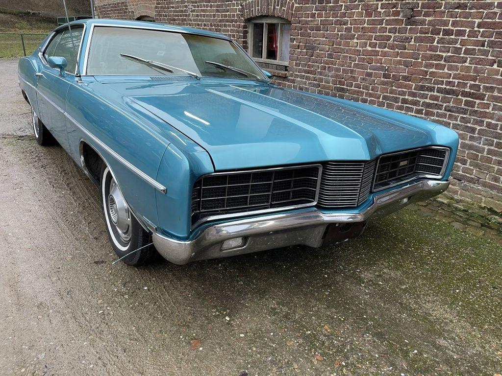 Ford Galaxie XL V8, Bj 1970, 1e eigenaar Zeer mooi, Auto's, Oldtimers, Automaat, Metallic lak, Blauw, Leder