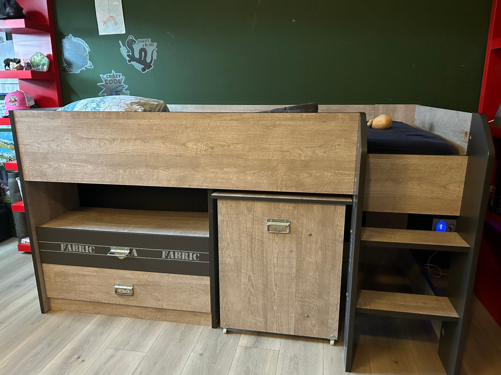 Hoogslaper, Huis en Inrichting, Ophalen, Gebruikt, Eenpersoons, 90 cm