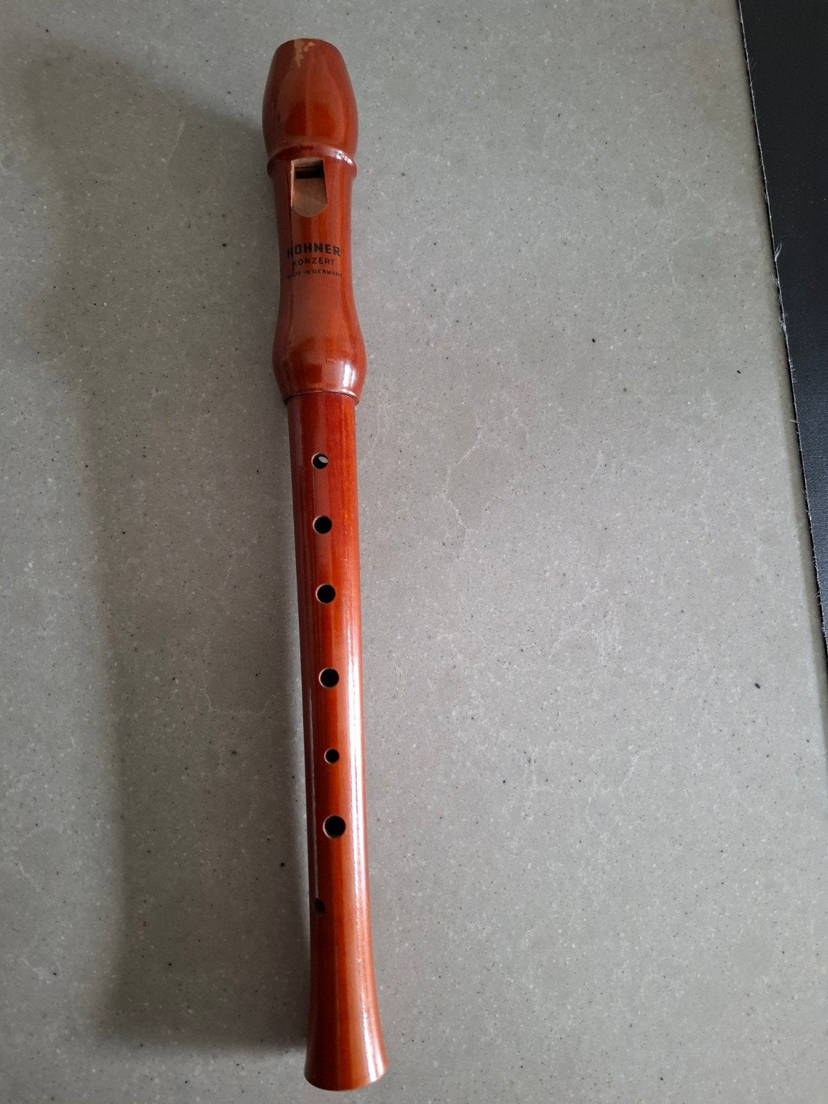 Houten blokfluit van Hohner, konzert., Muziek en Instrumenten, Ophalen of Verzenden, Gebruikt, Sopraan of Sopranino