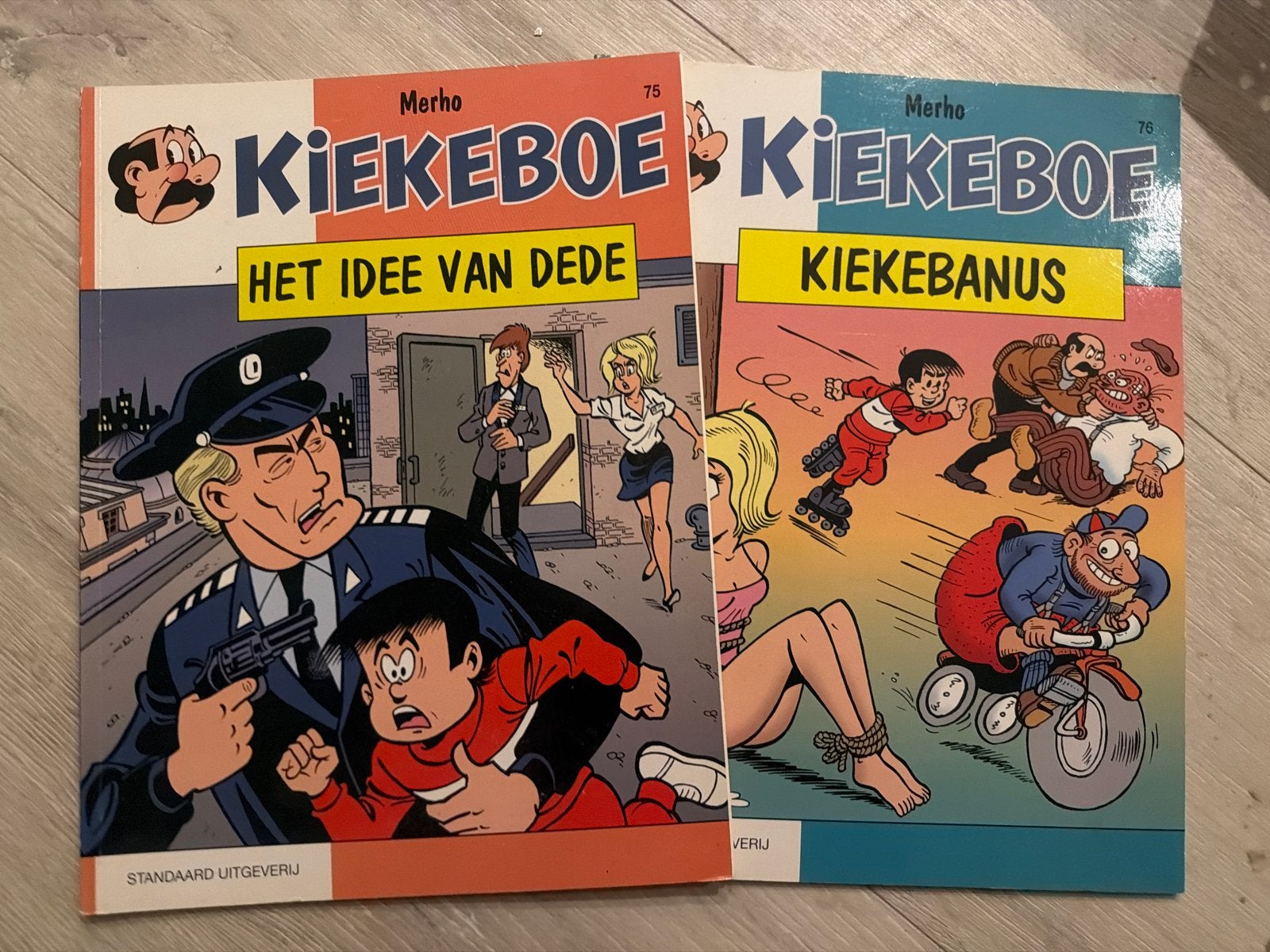 Kiekeboe strips: Het Idee van Dede & Kiekebanus, Boeken, Meerdere stripboeken, Ophalen of Verzenden, Gelezen