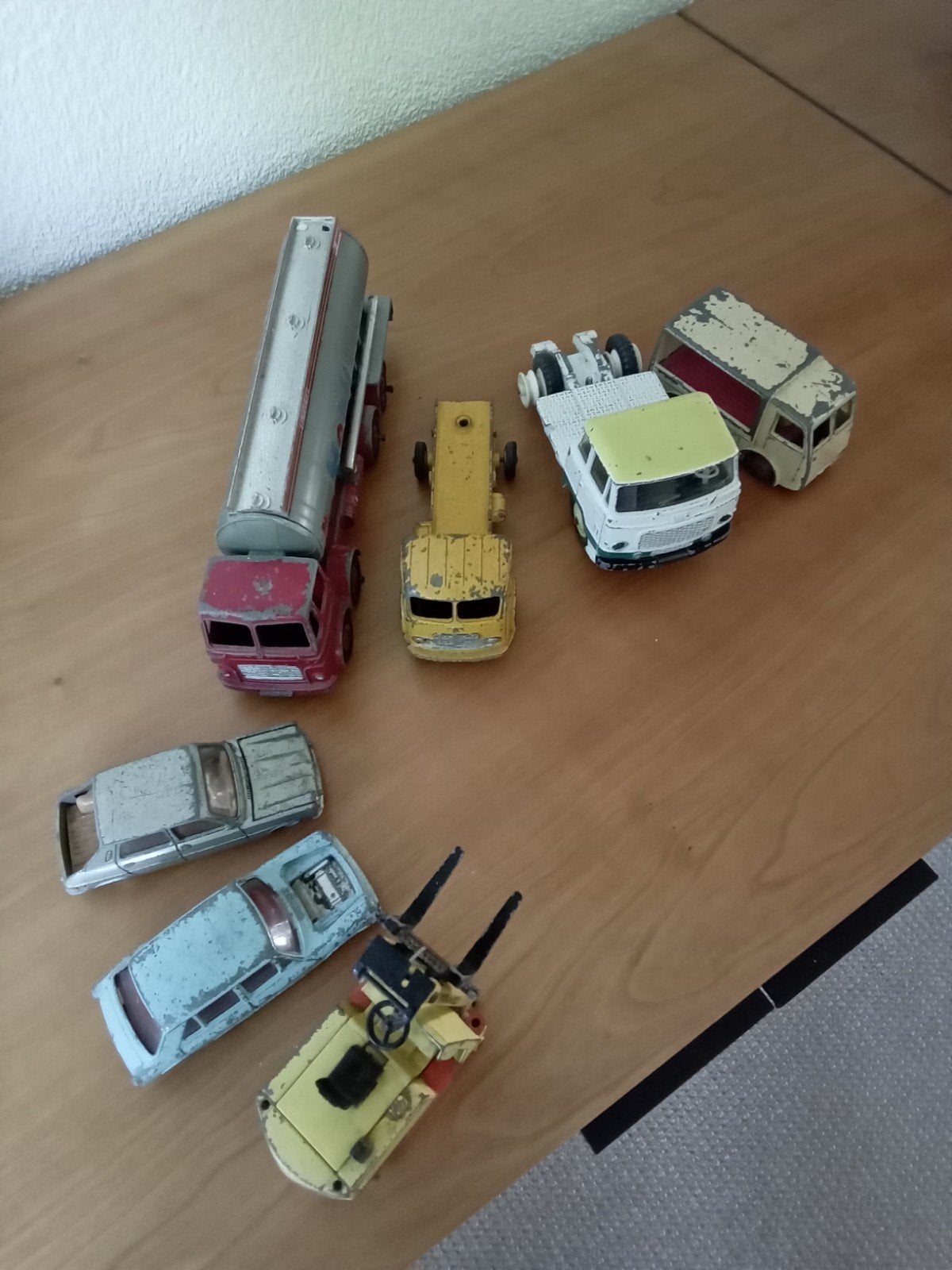 Dinky Toys 7 sloopauto's, Ophalen, Gebruikt, Auto, Dinky Toys
