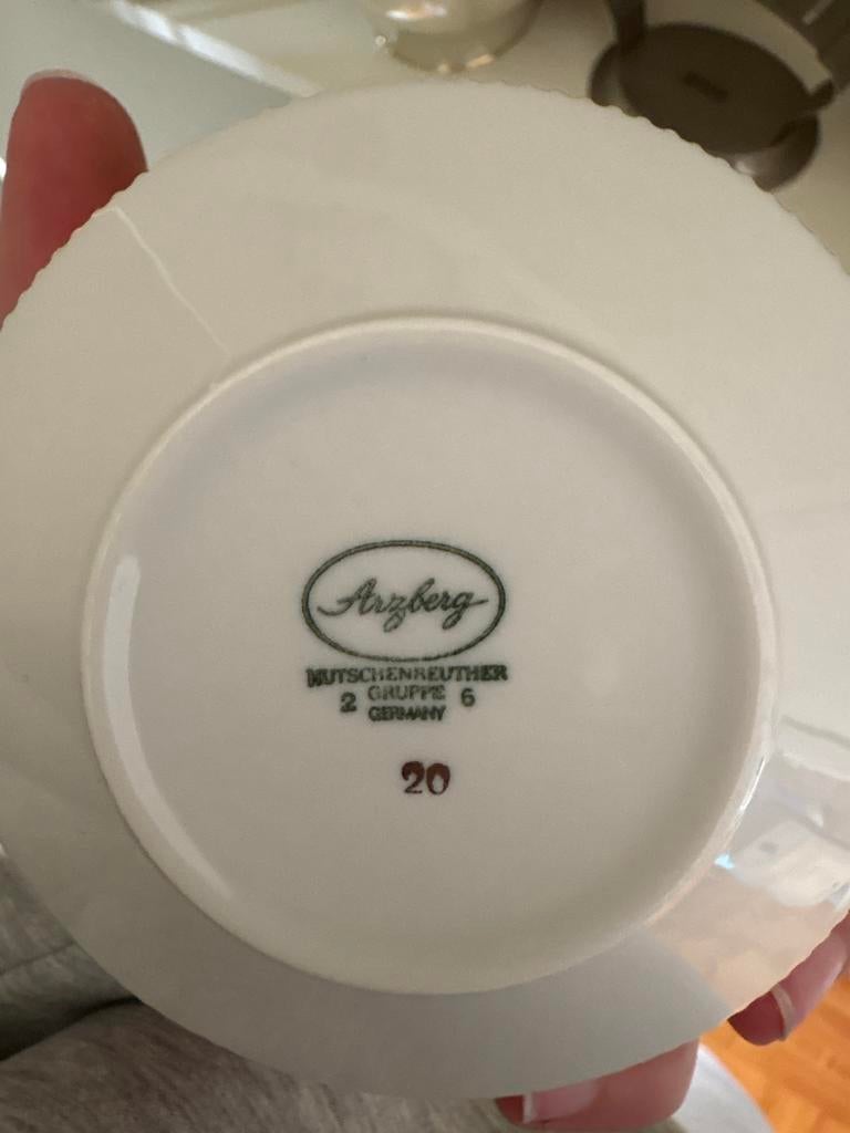 Arzberg Hutschenreuther servies set, Ophalen, Gebruikt, Effen, Porselein