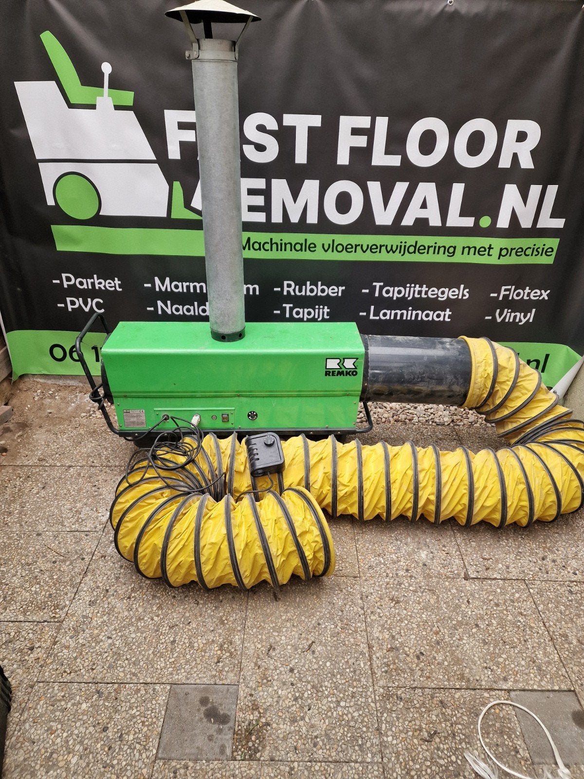 TE HUUR remko atk25 diesel/stookolie heater, Doe-het-zelf en Verbouw, Verwarming en Radiatoren, Ophalen, 30 tot 80 cm, Gebruikt