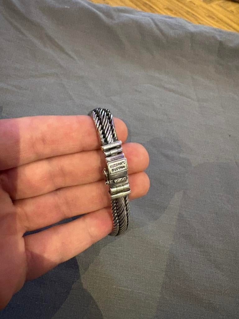 Buddha to buddha edwin/ben armband, Sieraden, Tassen en Uiterlijk, Armbanden, Ophalen of Verzenden, Zo goed als nieuw, Zilver