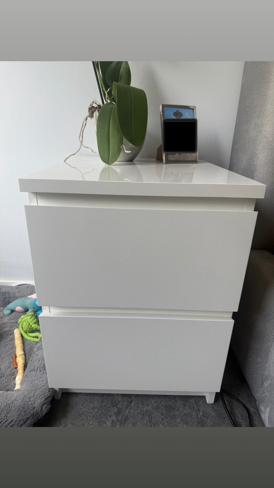 Nachtkastje van Ikea, Huis en Inrichting, Slaapkamer | Nachtkastjes, Ophalen, Zo goed als nieuw, Minder dan 45 cm