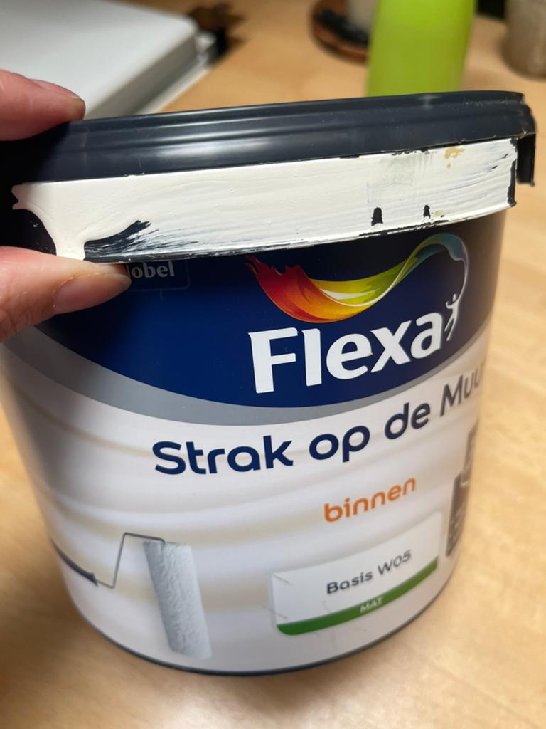 Flexa strak op de muur RAL 9012, Ophalen, Wit
