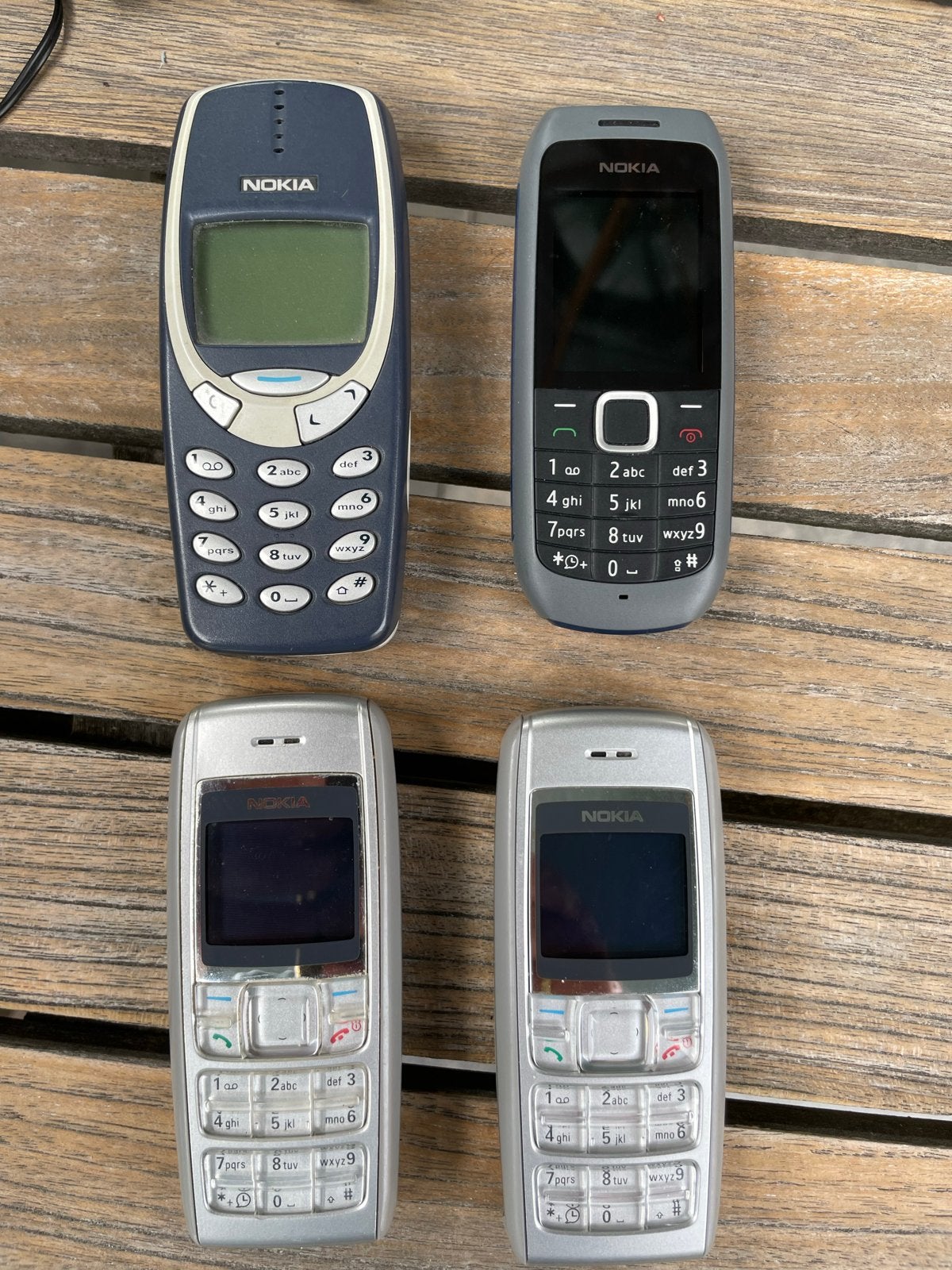 4x Nokia klassieke telefoons (3310, 2x 2610, 1600), Telecommunicatie, Mobiele telefoons | Nokia, Ophalen, Gebruikt, Geen camera