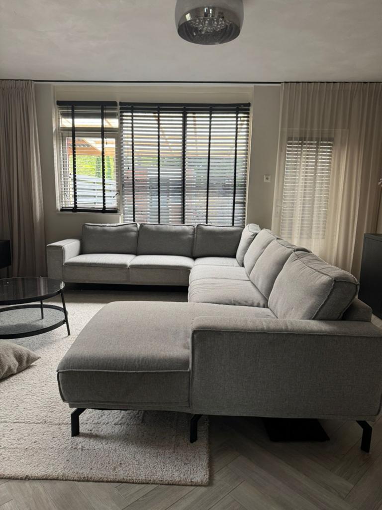 Ruime hoekbank met lounge, Ophalen, Hoekbank, 300 cm of meer, Zo goed als nieuw