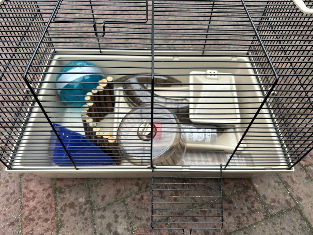 Complete set hamster kooi, Dieren en Toebehoren, Ophalen, Zo goed als nieuw