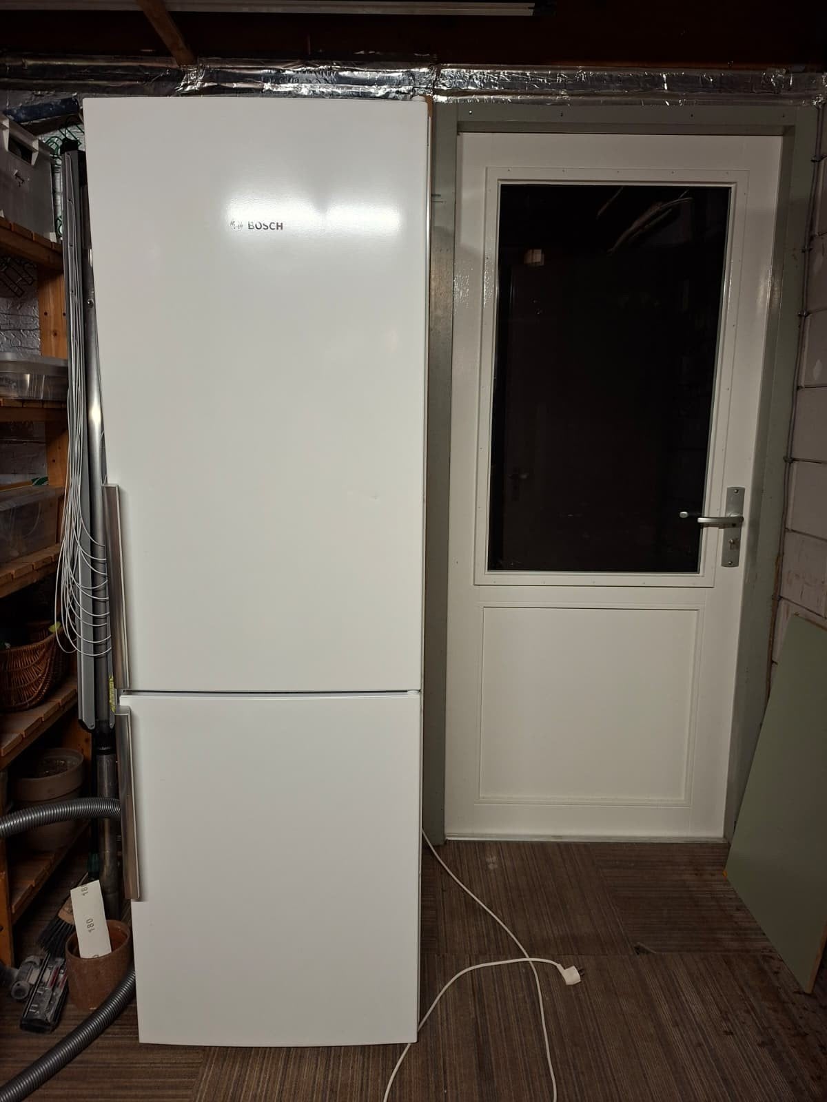Bosch KGE36EW43 Koel/vriescombi - 214L/88L, 186cm hoog, Gebruikt, 200 liter of meer, 60 cm of meer, Met aparte vriezer