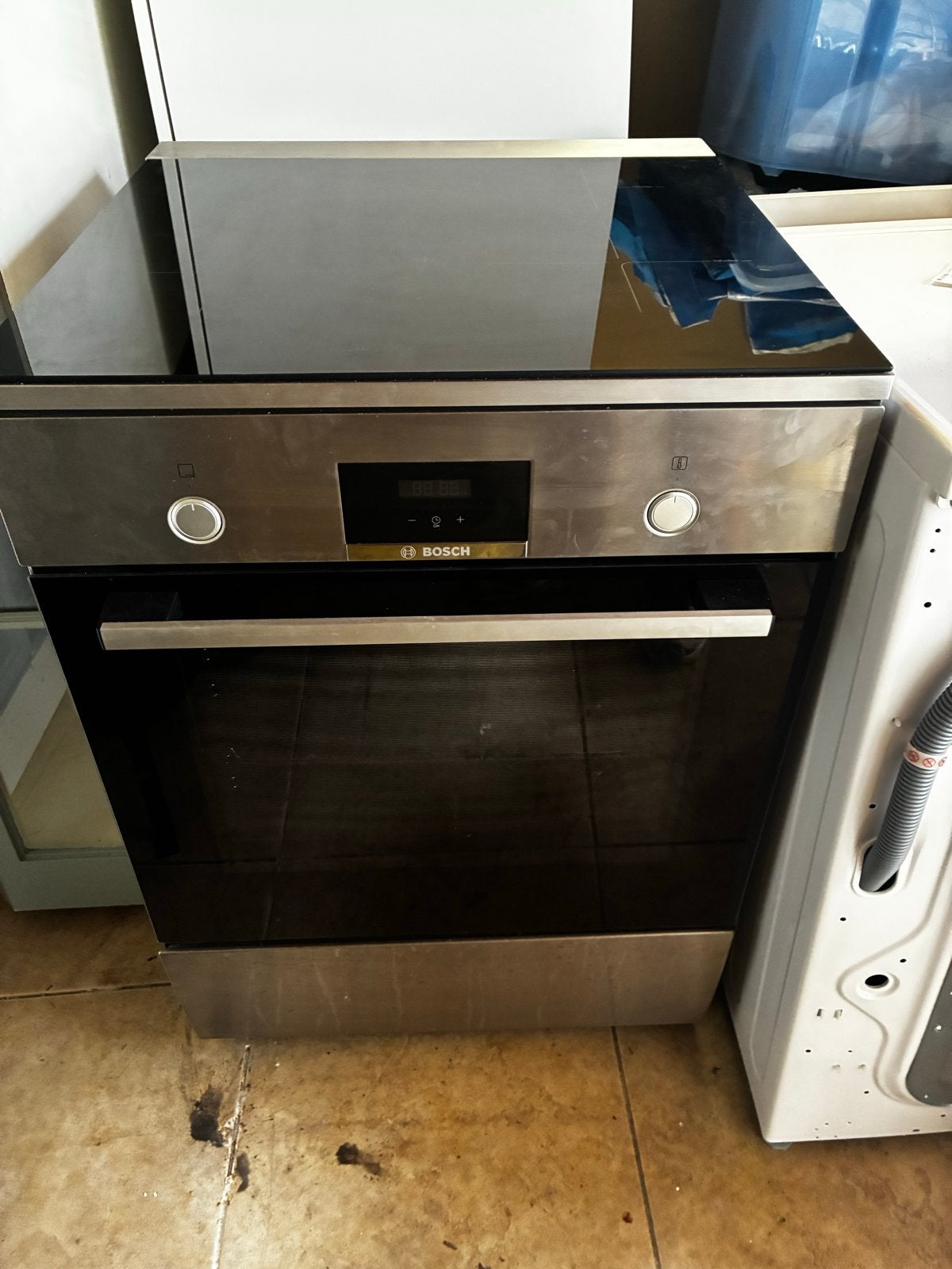 Bosch Inbouw Oven met Kookplaat- Gebruikt, Witgoed en Apparatuur, Ovens, Ophalen, Hete lucht, 60 cm of meer, Bosch