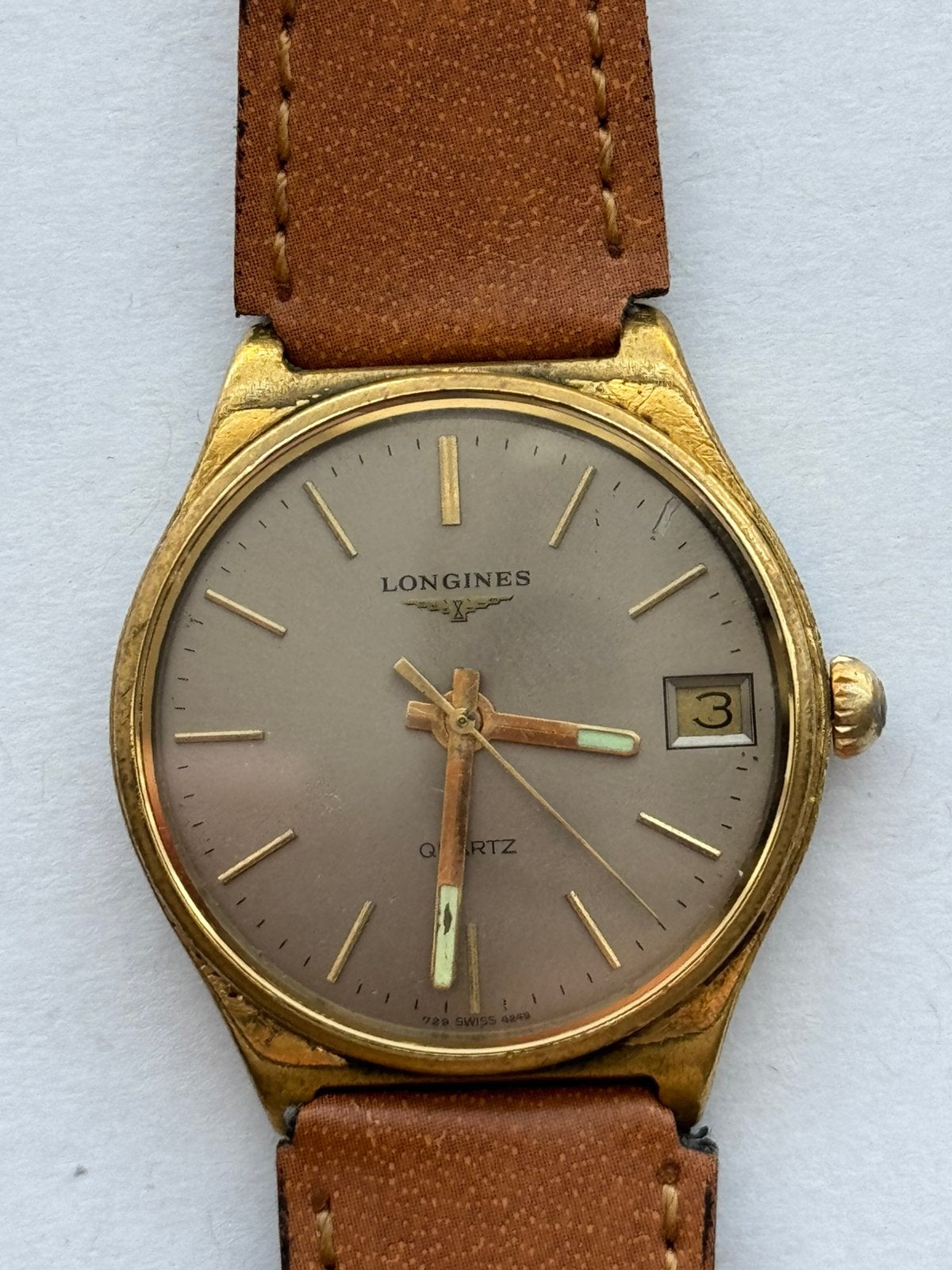 Longines Quartz Herenhorloge – Vergulde Kast – Datum–Vintage, Sieraden, Tassen en Uiterlijk, Horloges | Antiek, Longines, Goud