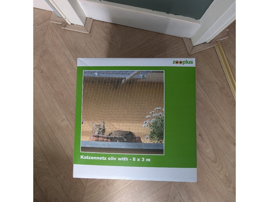 Kattennet 8x3meter donkerggroen/olijf met draadversterking, Ophalen of Verzenden, Nieuw