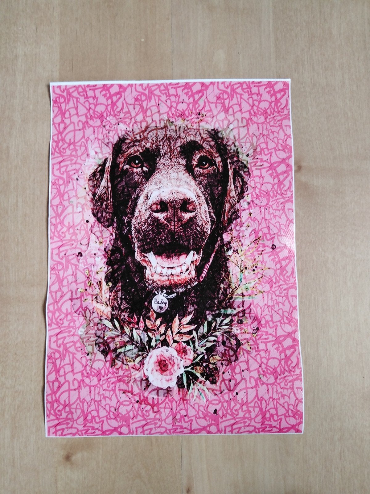 Canvas poster labrador, Minder dan 50 cm, Nieuw, Ophalen of Verzenden, Foto of Poster