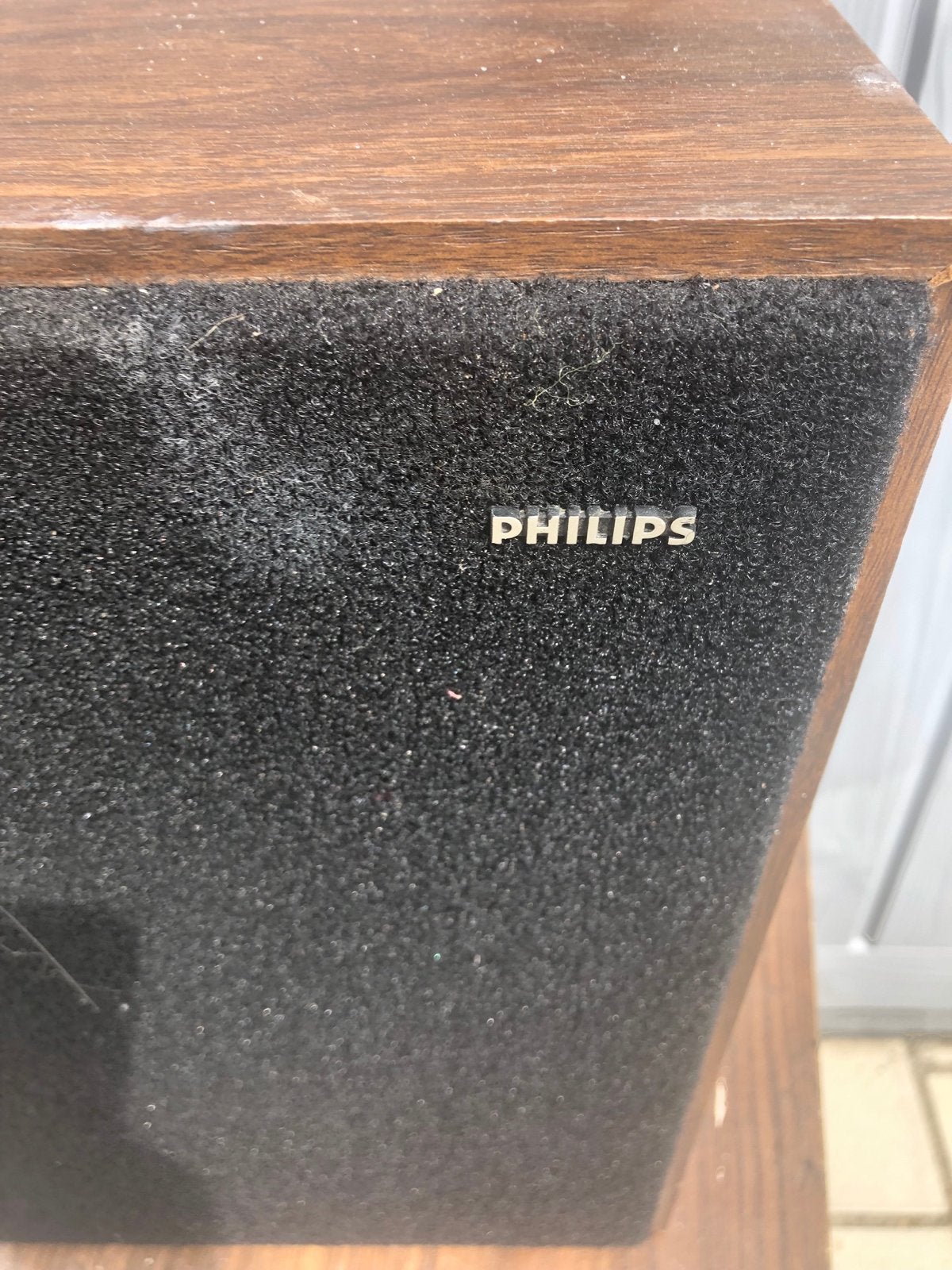 Philips AH 400/901Z Boekenplank Luidspreker - Vintage Geluid, Ophalen, Philips, Gebruikt, Inclusief kabels