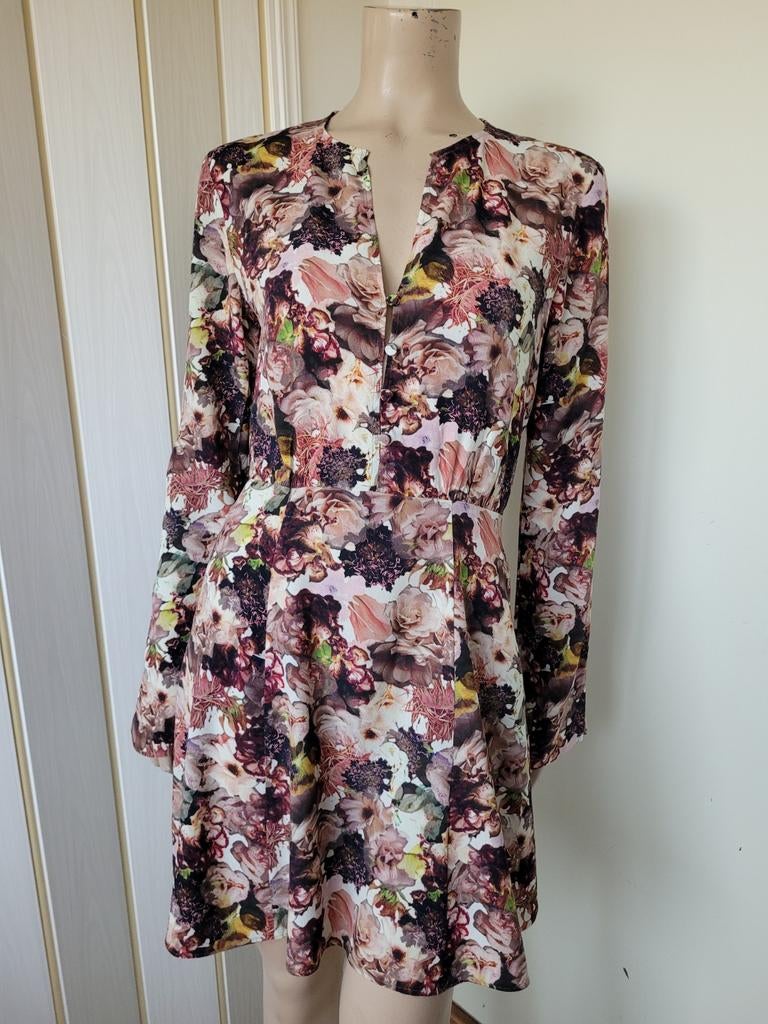 & Other Stories Bloemenjurk Viscose maat S/36, Kleding | Dames, Jurken, Maat 38/40 (M), Overige kleuren, & Other Stories, Ophalen of Verzenden