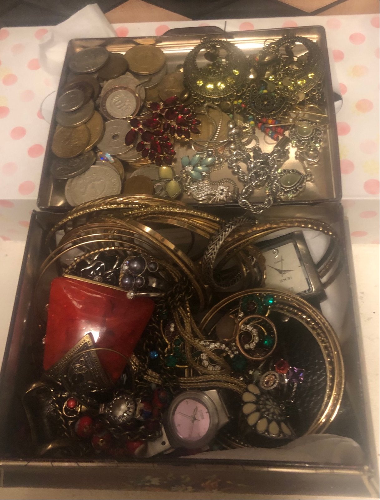 Mooie oude sieraden: kettingen, ringen, armbanden, oorbellen, Sieraden, Tassen en Uiterlijk, Ophalen, Overige materialen, Overige typen