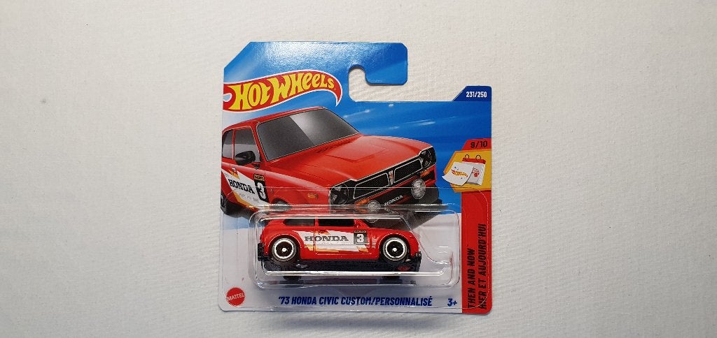 Hot Wheels 73 HONDA Civic custom red, Hobby en Vrije tijd, Modelauto's | Overige schalen, Ophalen of Verzenden, Nieuw, Auto