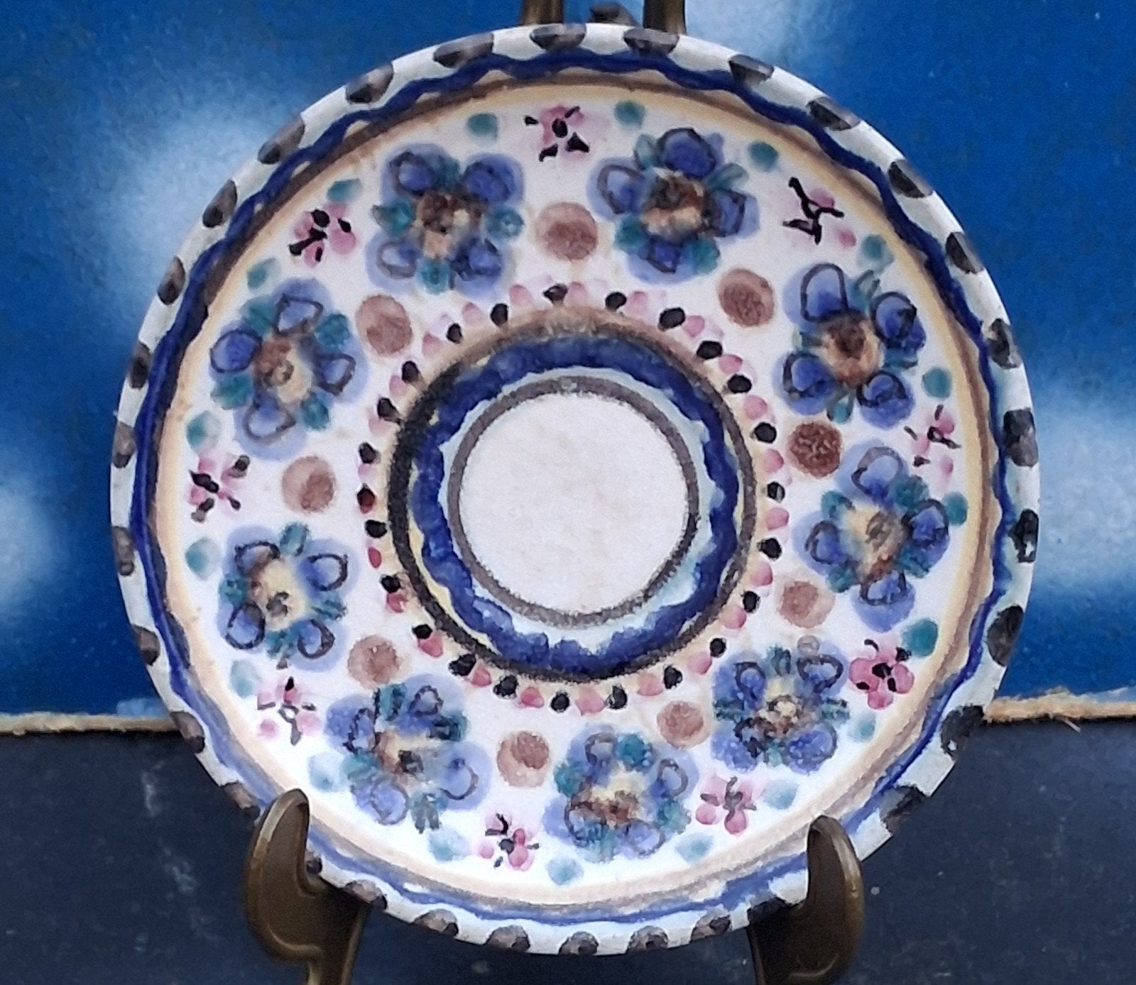 Wandbord. D.O.K./DE OLDE KRUYK.  12.5 cm., Ophalen