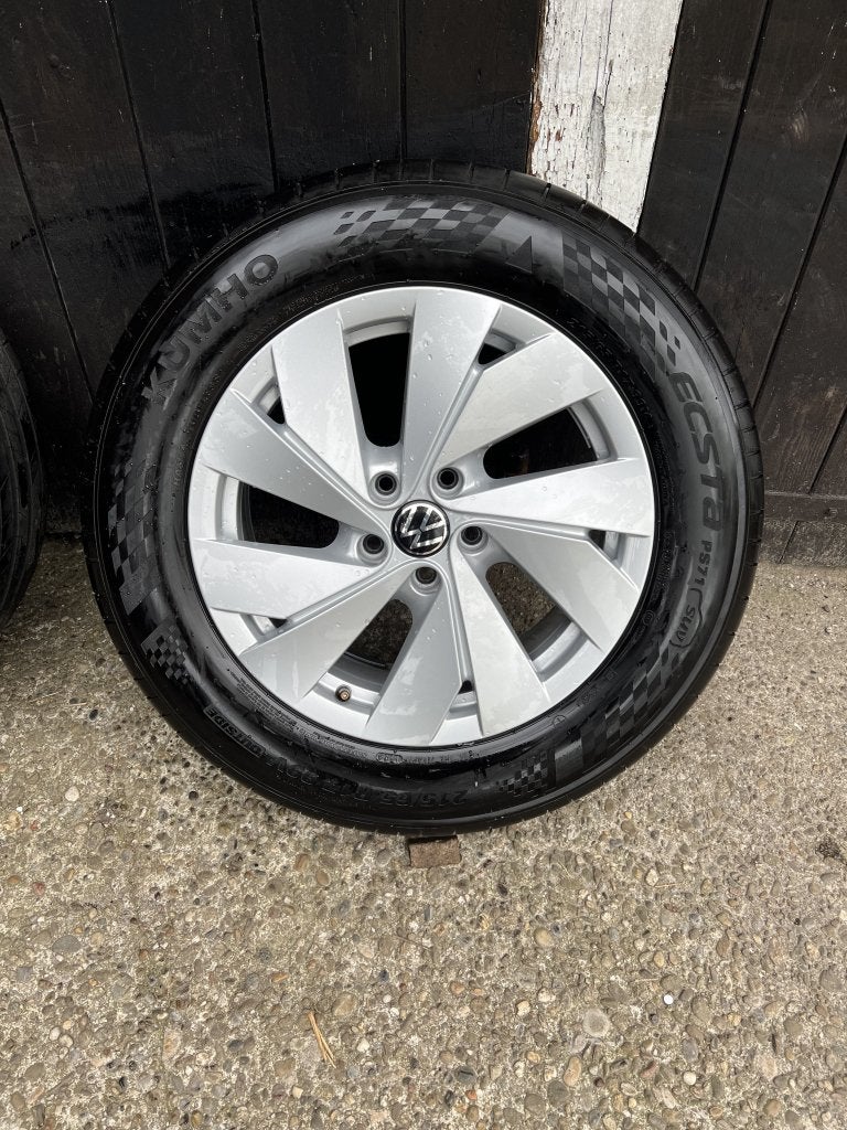 5x112 Originele Volkswagen bari Tiguan velgen 17” zomer set, Auto-onderdelen, 215 mm, Banden en Velgen, Niet ingevuld, Nieuw