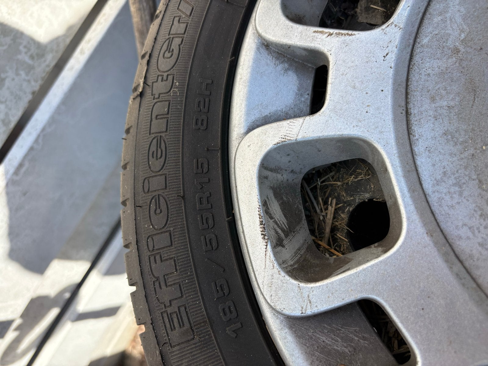 4x 185/55R15 Velgen + Banden voor Fiat 500, Auto-onderdelen, Ophalen, Gebruikt, 15 inch, Banden en Velgen