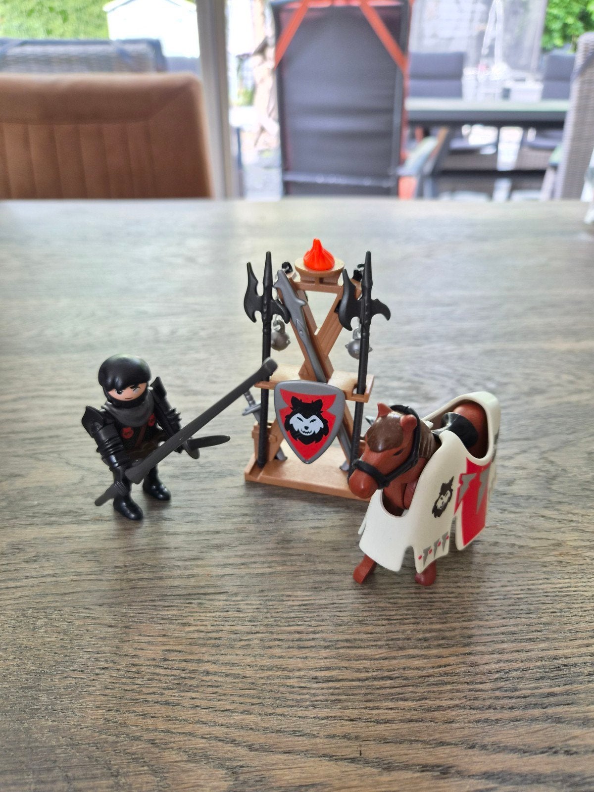 Playmobil 6696 Ridder met Paard en Wapenset, Ophalen