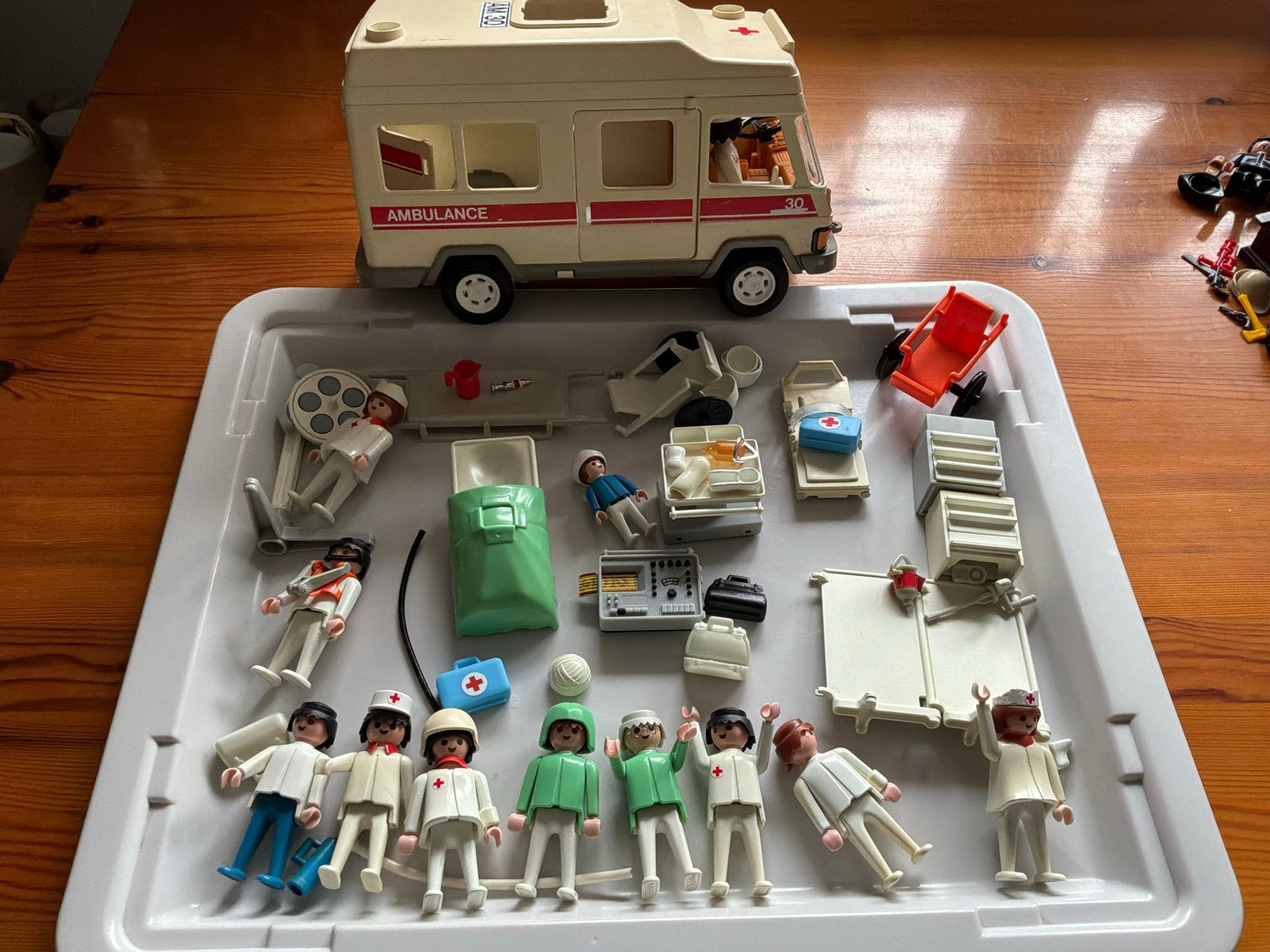 Playmobil Ambulance en Ziekenhuis accessoires., Ophalen of Verzenden, Gebruikt, Jongen of Meisje