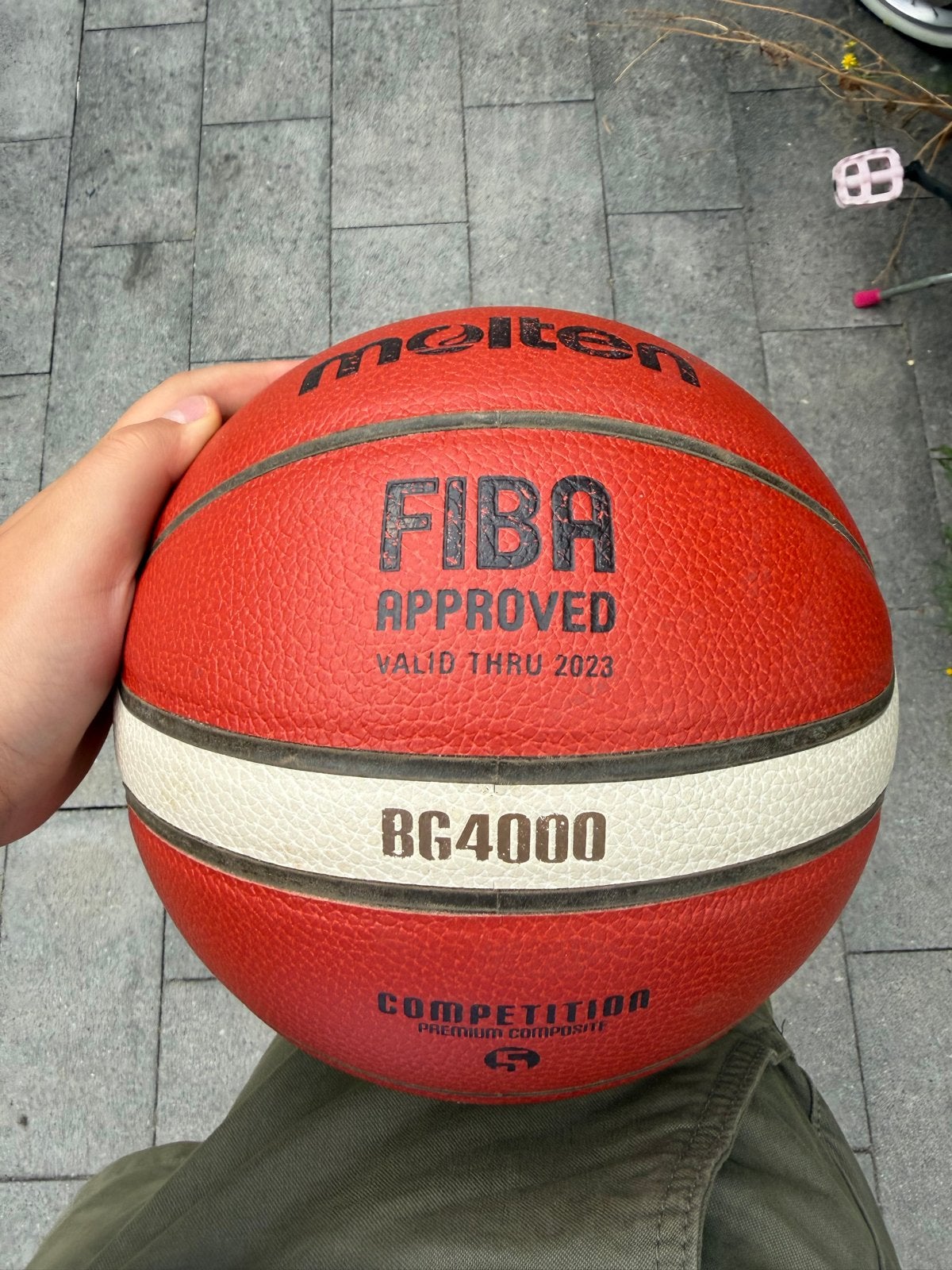 Molten basketbal maat 5 - FIBA Approved, Sport en Fitness, Basketbal, Ophalen, Gebruikt, Bal