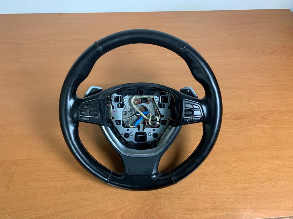 stuurwiel Leer BMW X3 F25 2010 tot 2017 met flippers, Gebruikt, -, -, Ophalen of Verzenden