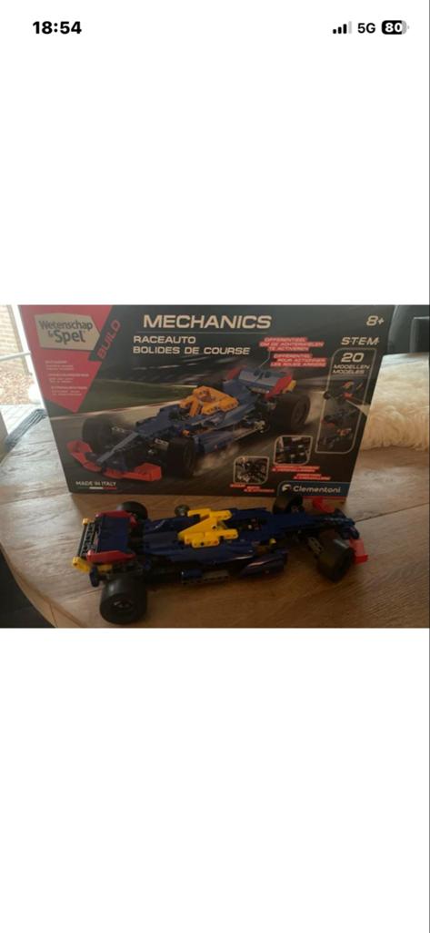 Clementoni Mechanics Raceauto Bouwpakket, Ophalen of Verzenden, Gebruikt