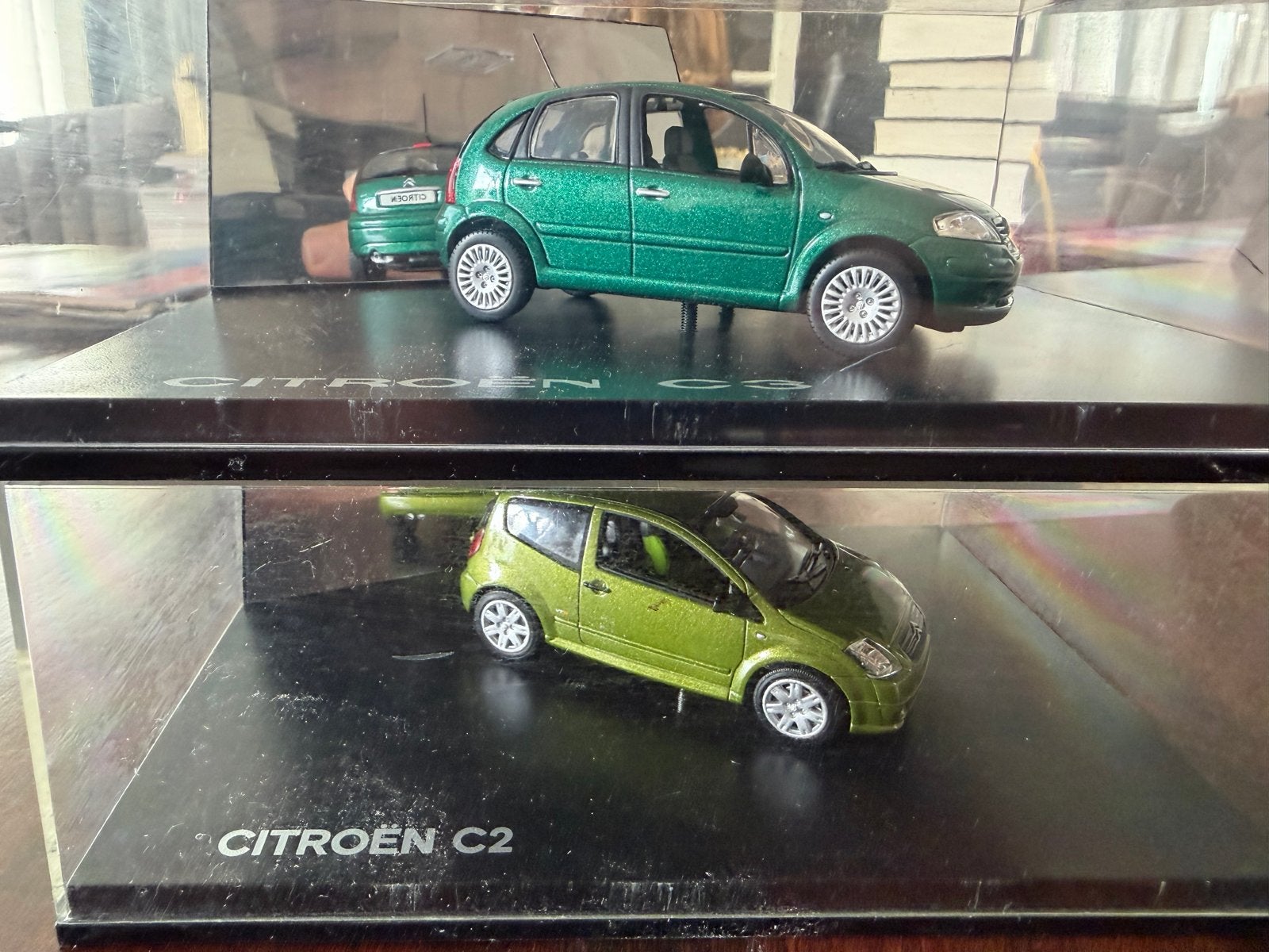 Norev 1:43 Citroën C2 en C3 modelauto, Ophalen of Verzenden, Nieuw, Auto, Norev