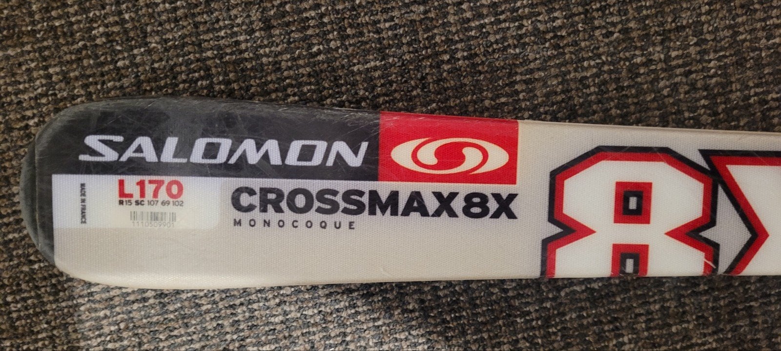 Salomon Crossmax 8X ski's (170 cm) met stokken en hoes, 160 tot 180 cm, Gebruikt, Skiën, Ski's