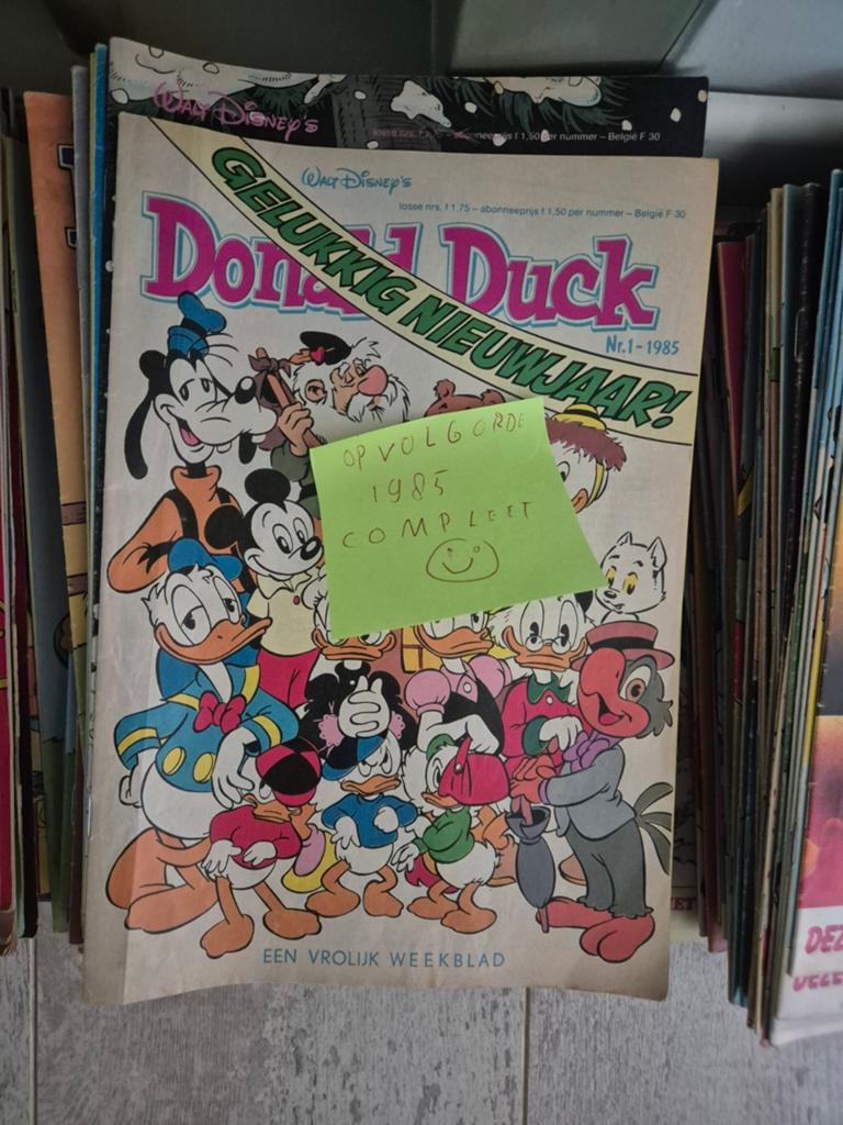 Donald duck jaargang 1985, Boeken, Stripboeken, Complete serie of reeks, Ophalen, Gelezen