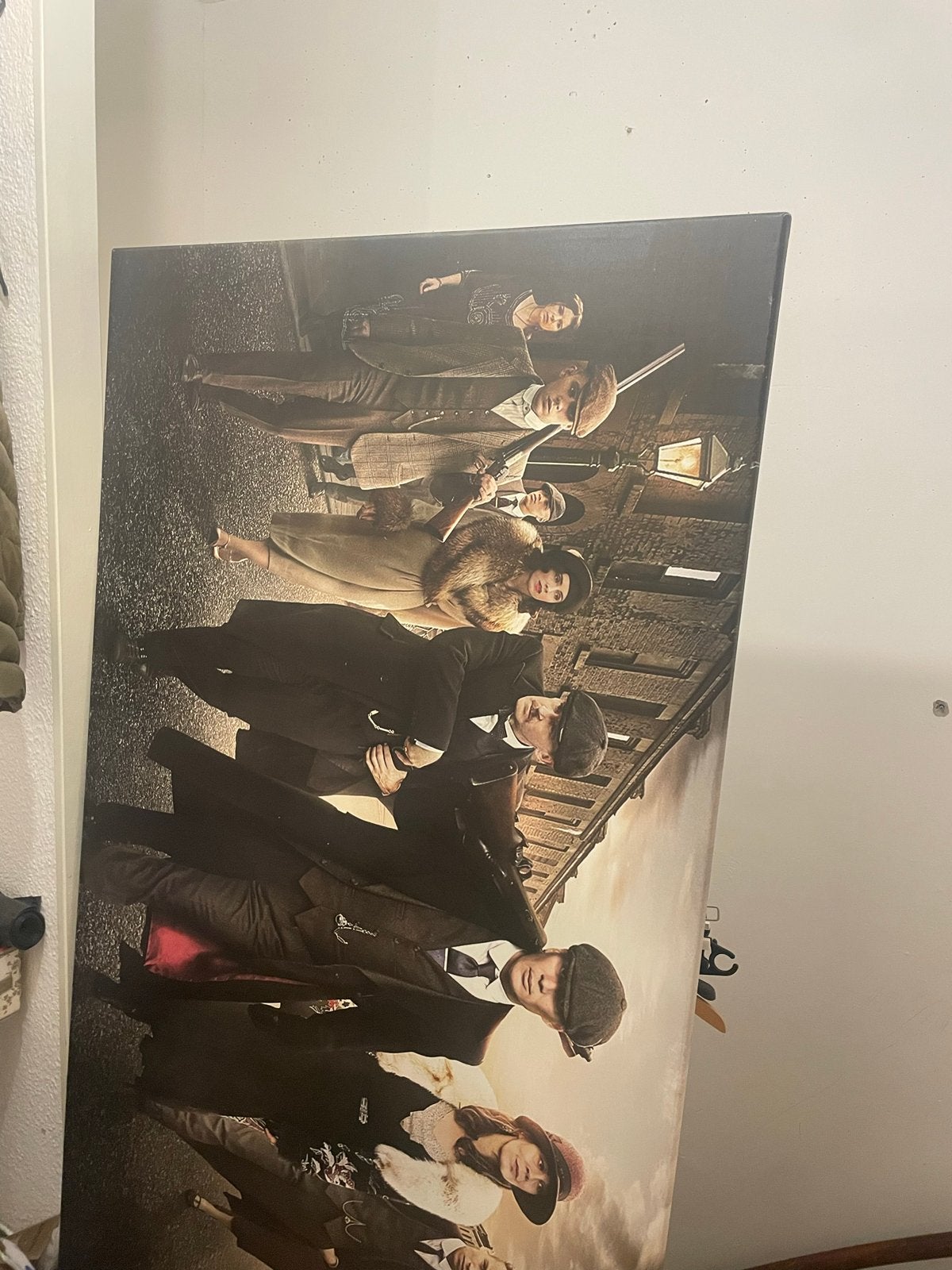 Groot Peaky Blinders Canvas Schilderij - 180x100 cm, Ophalen, 125 cm of meer, Zo goed als nieuw, Schilderij