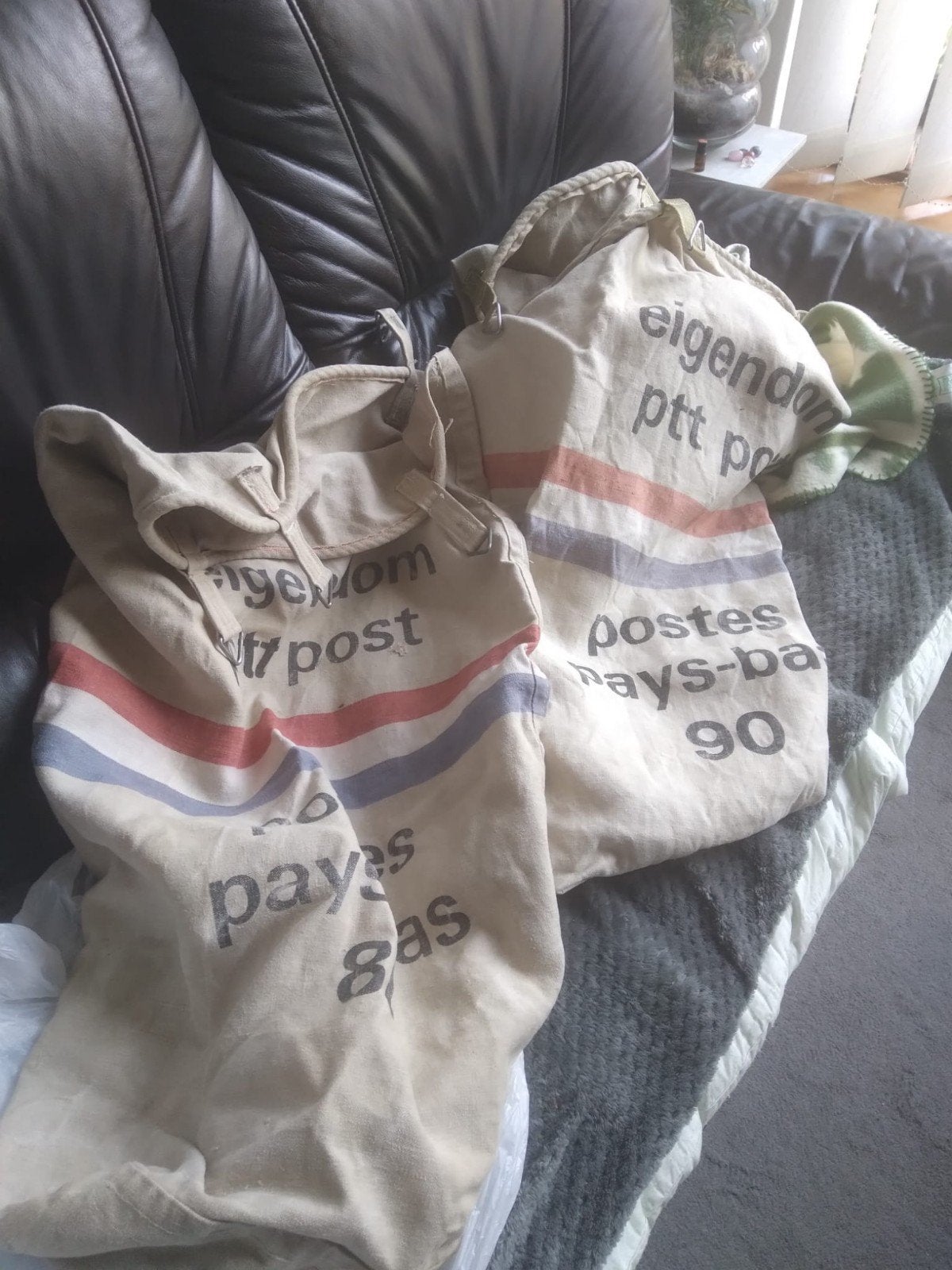 Vintage PTT Postzakken - 3 stuks, Ophalen of Verzenden