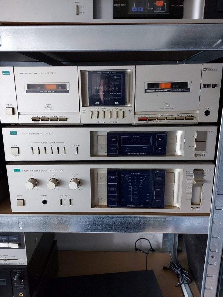 Complete Vintage SANSUI audio set, Tuner of Radio, MP3-aansluiting, Zo goed als nieuw, Ophalen