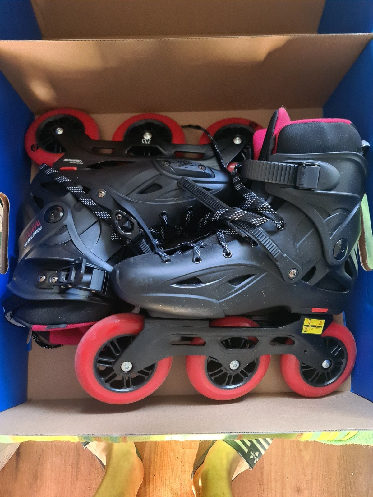 Powerslide Imperial Black Red 110 Inline Skates (Maat 43-44), Ophalen of Verzenden