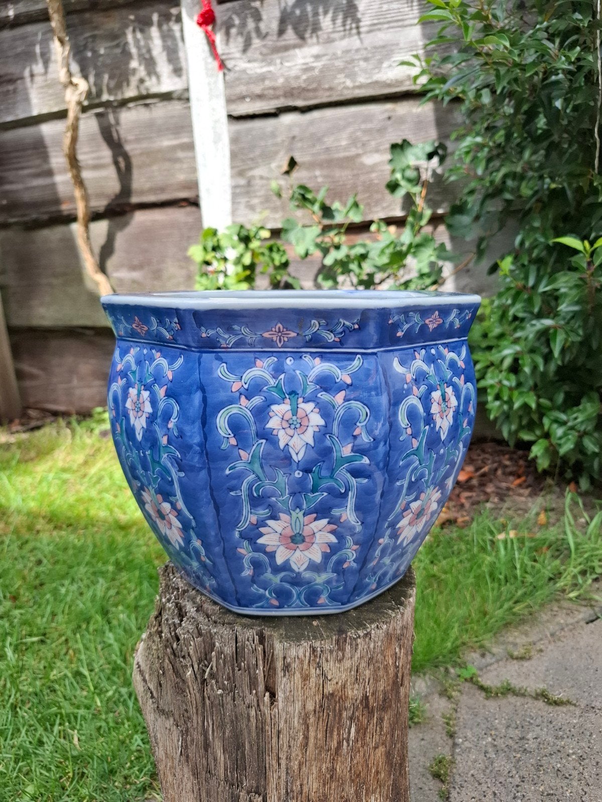 Chineze bloempot binnen, Ophalen, Steen, Minder dan 30 cm, Rond